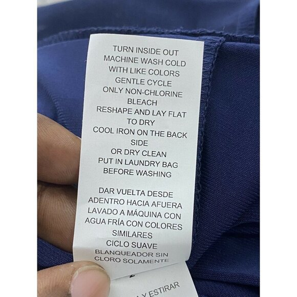 MICHAEL Michael Kors Women True Navy Sleeveless Pleated Hem Dress Size XS - Picture 9 of 10